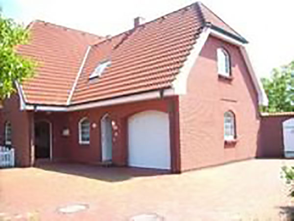 Hausansicht Ferienwohung Windlicht Büsum